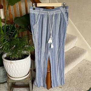 Jolt Navy and White Striped Pants